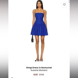 Susana Monaco Blue Mini Dress